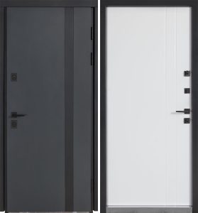 Булат Котедж, модель 710/265. Колір: Metalic anthracite/Вулична Білий атласний