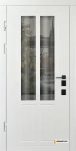 Вхідні двері зі склом модель Country NeoGlass комплектація Bionica Combo