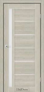 Двері StilDoors Sofia дуб альба скло Сатін