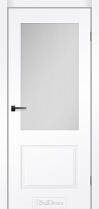 Двері StilDoors Grazia Glass біла емаль RAL 9003 скло Сатін