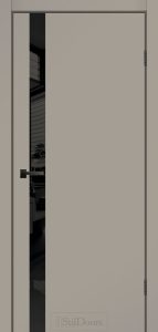 Двері StilDoors Wilton тауп скло чорне