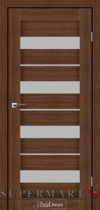 Двері StilDoors Dela клен французький скло Сатін