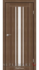 Двері StilDoors Arizona горіх золотий скло сатин