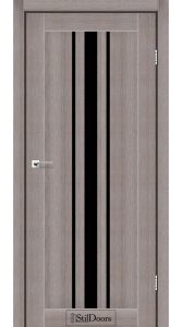 Двері StilDoors Arizona трюфель скло чорне