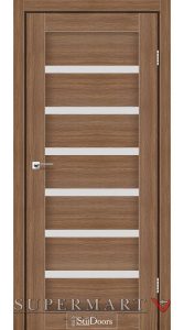 Двері StilDoors Florida італійський горіх скло сатин