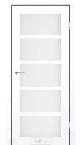 Двері StilDoors Hamlet білий кристал скло сатин