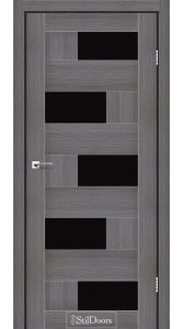 Двері StilDoors Nepal дрім вуд скло чорне