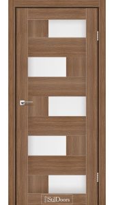 Двері StilDoors Nepal італійський горіх скло сатин