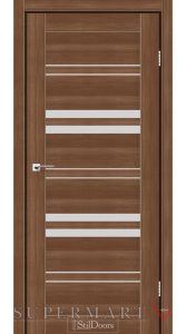 Двері StilDoors Slovenia горіх золотий скло сатин