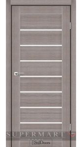 Двері StilDoors Tanzania трюфель скло сатин