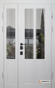 Вхідні полуторні двері модель Country NeoGlass комплектація COTTAGE 1200