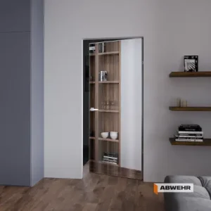 Міжкімнатні двері прихованого монтажу з дзеркалом Smart Invisible
