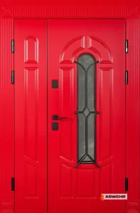 Вхідні полуторні двері модель Zariela Glass комплектація COTTAGE 1200