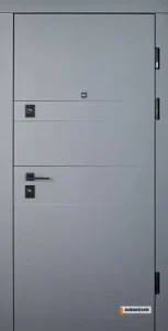 Трьохконтурні вхідні двері модель Moderna комплектація Grand