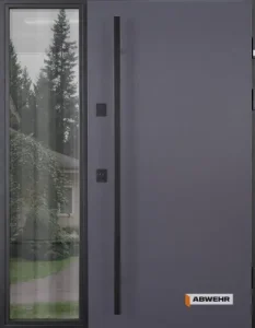 Вхідні нестандартні двері з терморозривом та покриттям Lampre модель Desire комплектація FRAME