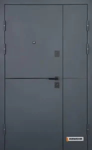 Вхідні металеві двері з терморозривом модель Solid комплектація Defender 1200